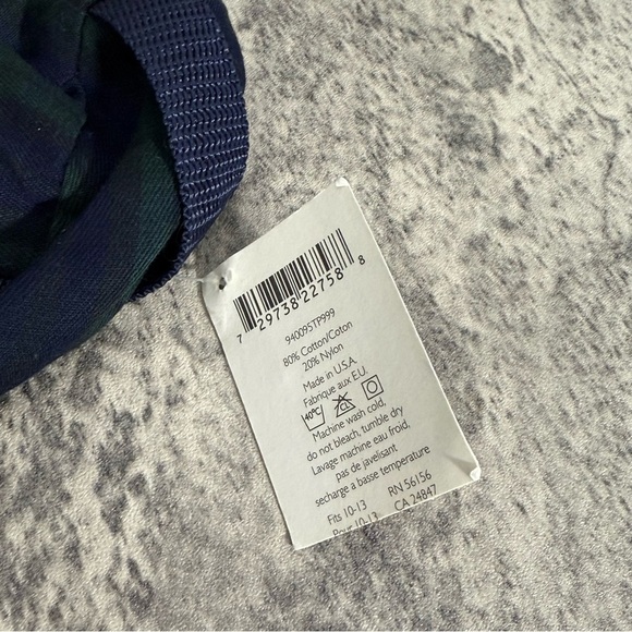 Vintage Tommy Hilfiger Toiletry Pencil Bag Plaid Zip Pouch - Picture 3 of 5